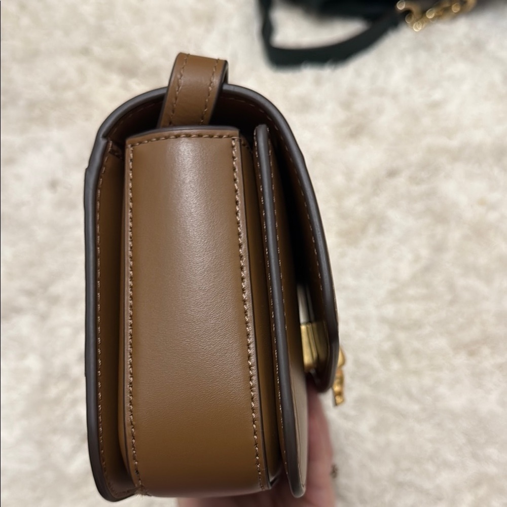 NWT 🎀Tory Burch Brown Leather Eleanor Shoulder Bag - Picture 5 of 15